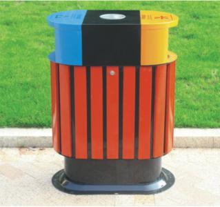 钢木垃圾桶WJ-1301
